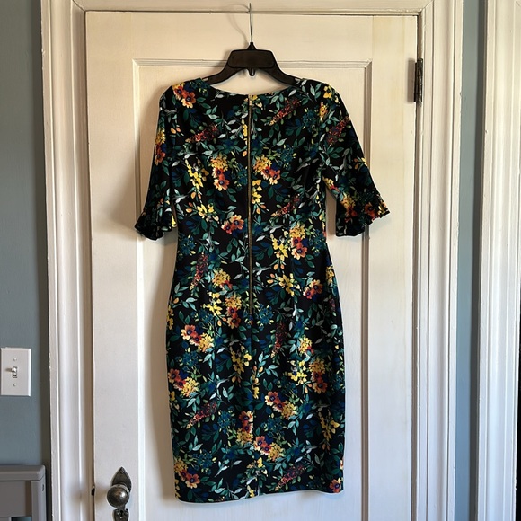 Calvin Klein floral print midi dress size 6 - Picture 2 of 10